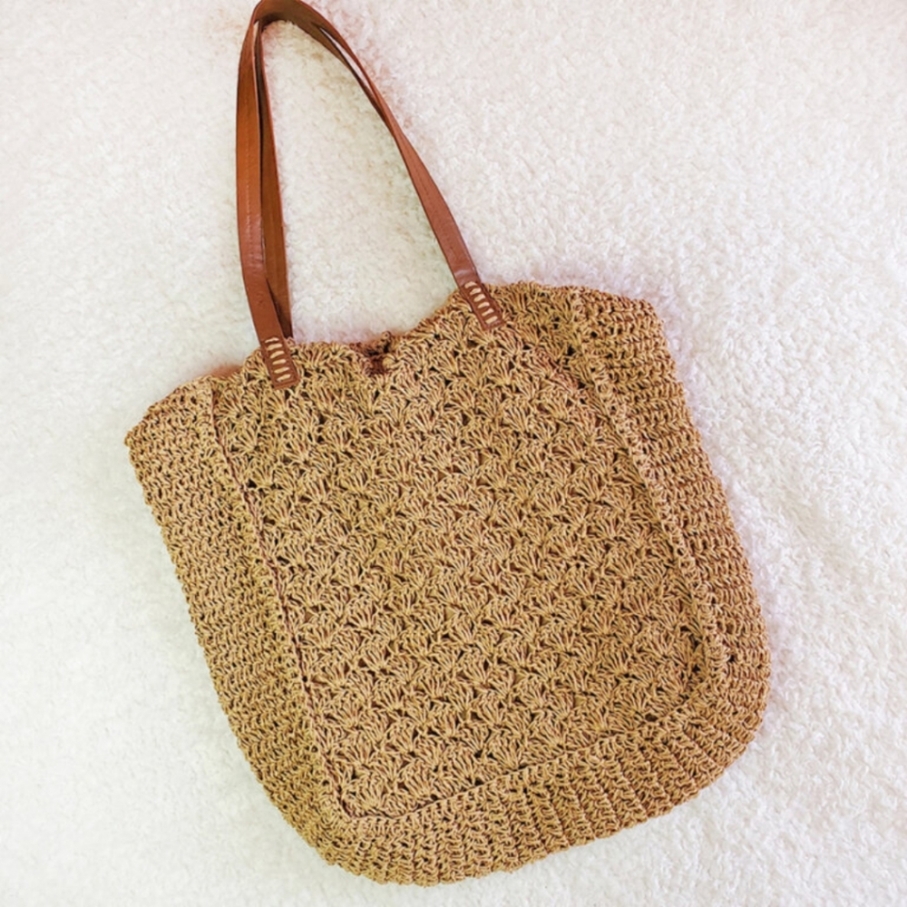 Straw Crochet Tote bag